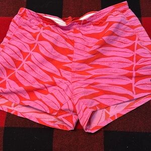 Patagonia Pink and Red Print Shorts Sz xl
